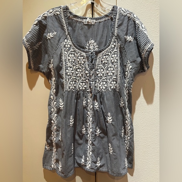 Jayshree Dalal Ebroidered Cotton Top Size L - Picture 1 of 8